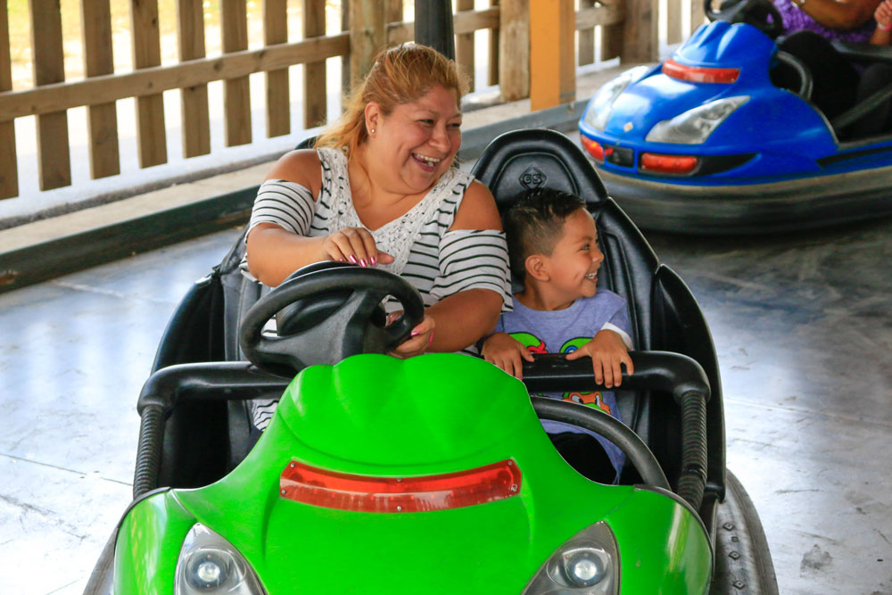 Guests on Dodge 'Em Bumper Cars